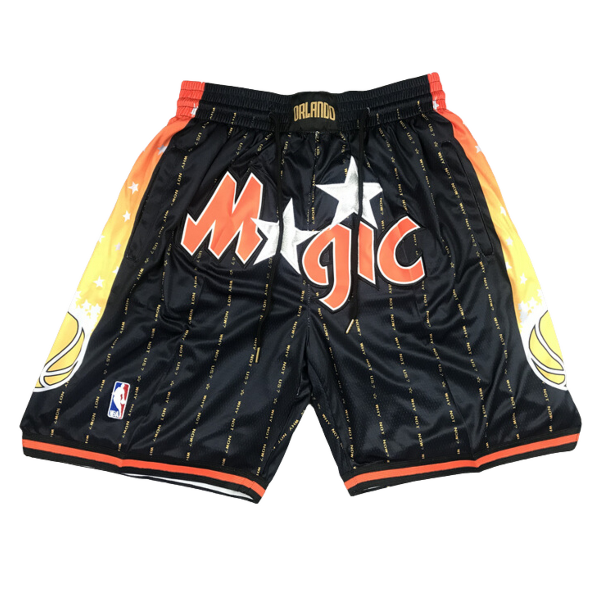 מכנס כדורסל Just Don אורלנדו מג'יק שחור כתום NBA