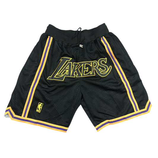 ⁨מכנס כדורסל Just Don לוס אנג'לס לייקרס שחור NBA