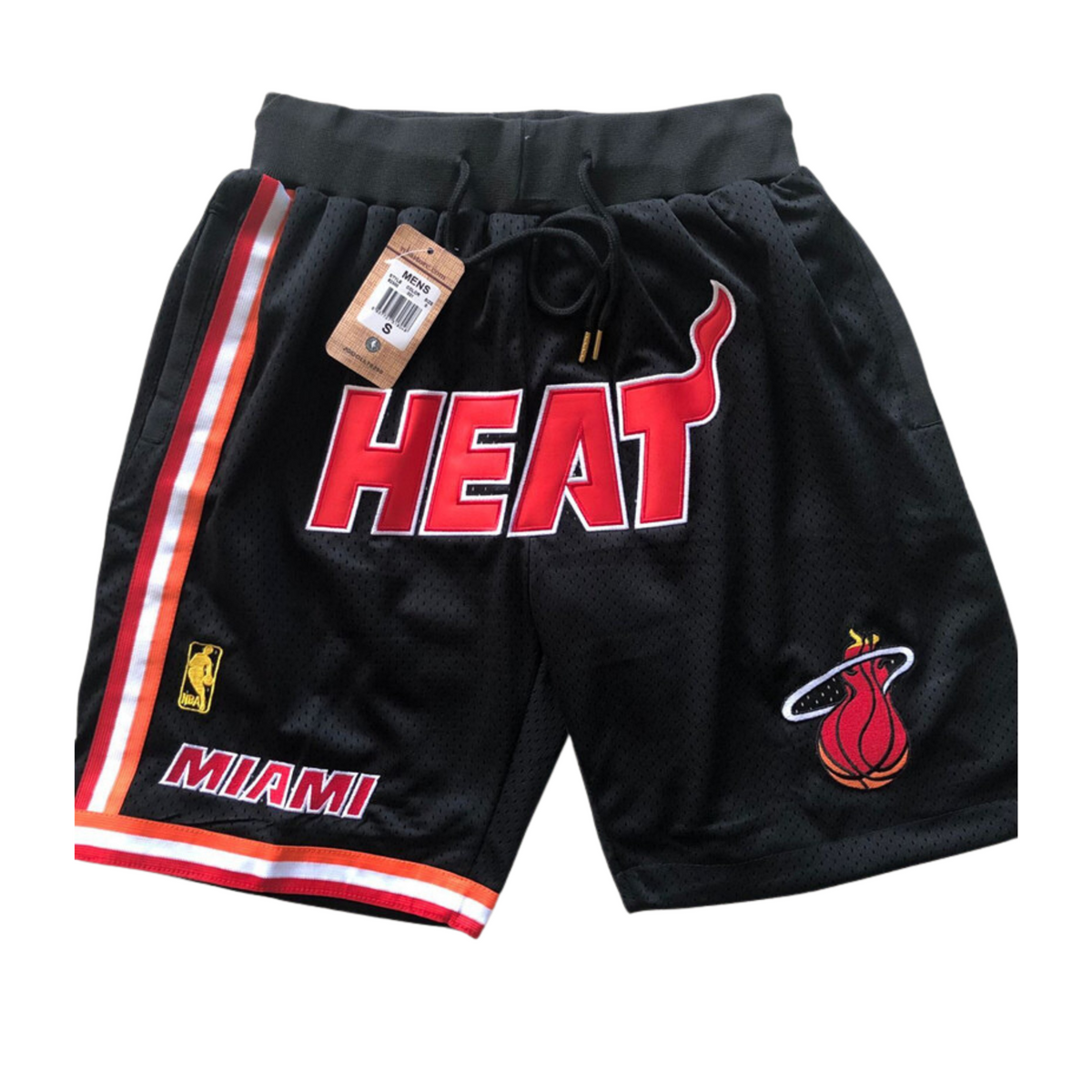 ⁨⁨⁨מכנס כדורסל Just Don מיאמי היט שחור אדום NBA