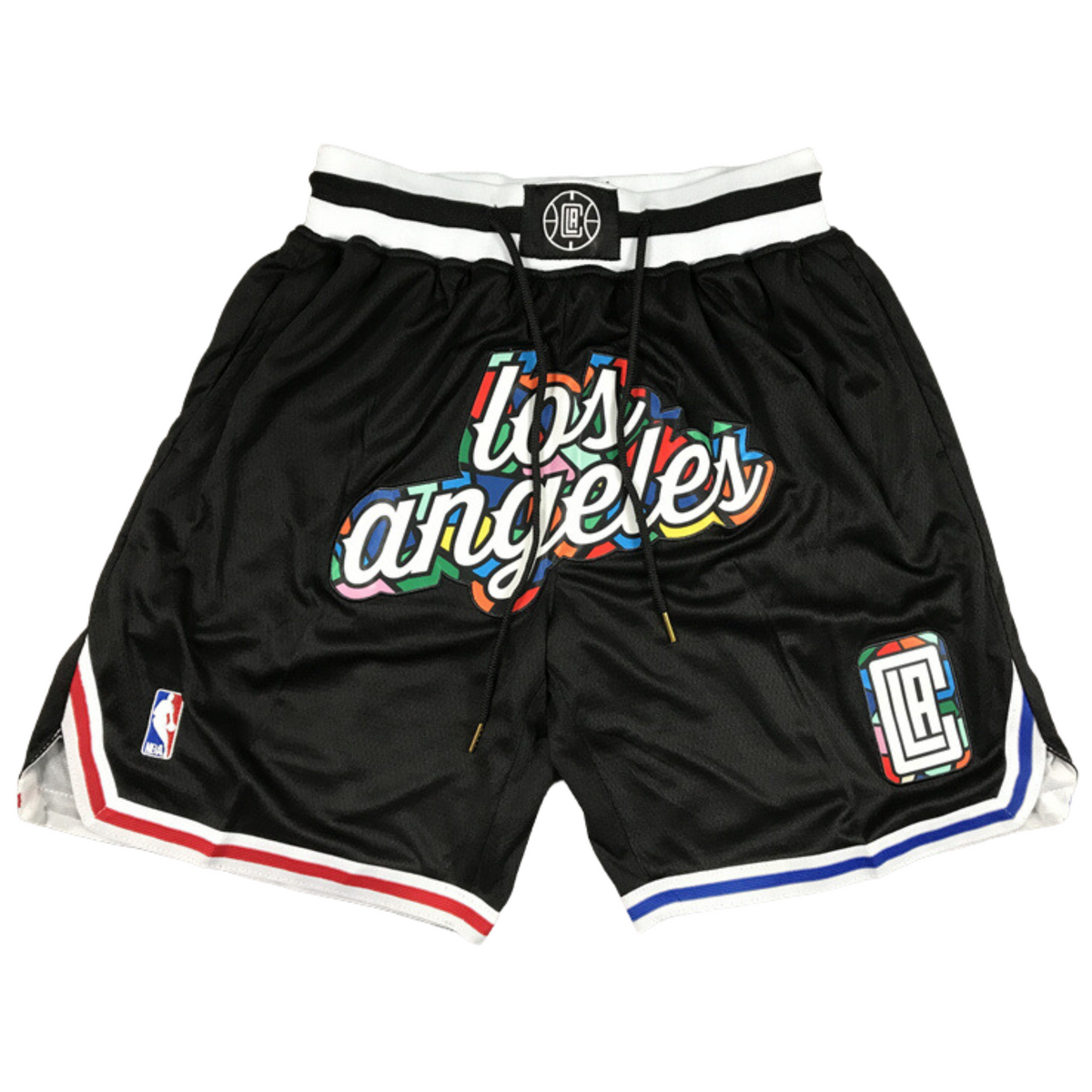 ⁨⁨⁨מכנס כדורסל Just Don לוס אנג'לס קליפרס שחור NBA