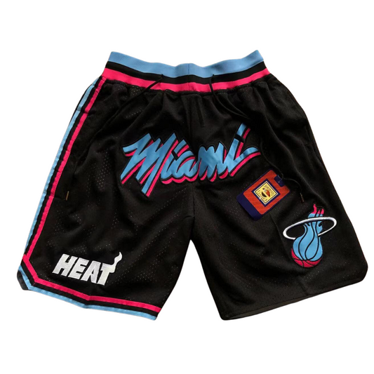 ⁨⁨⁨מכנס כדורסל Just Don מיאמי היט שחור NBA