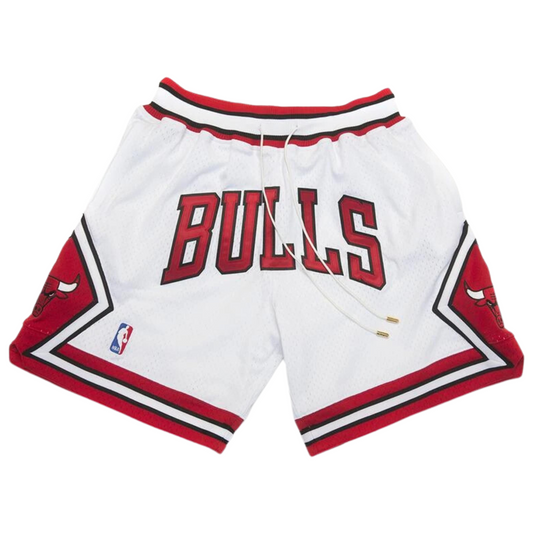 ⁨מכנס כדורסל Just Don שיקגו בולס לבן⁩⁩⁩⁩⁩⁩ NBA