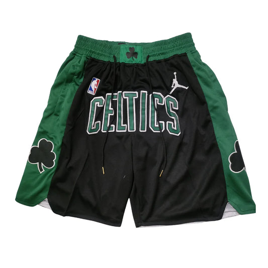 ⁨⁨⁨מכנס כדורסל Just Don בוסטון סלטיקס שחור ירוק NBA