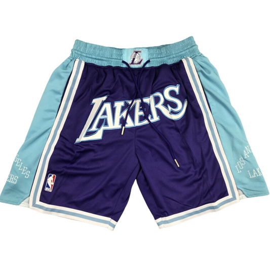 ⁨מכנס כדורסל Just Don לוס אנג'לס לייקרס כחול סגול NBA